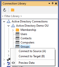 Connection Library - Active Directory Groups