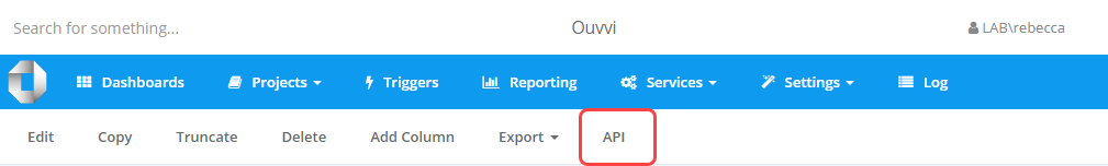 API Button