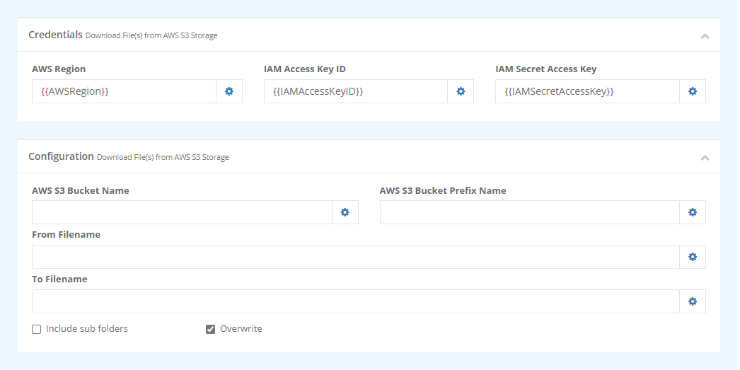 S3 Download Configuration