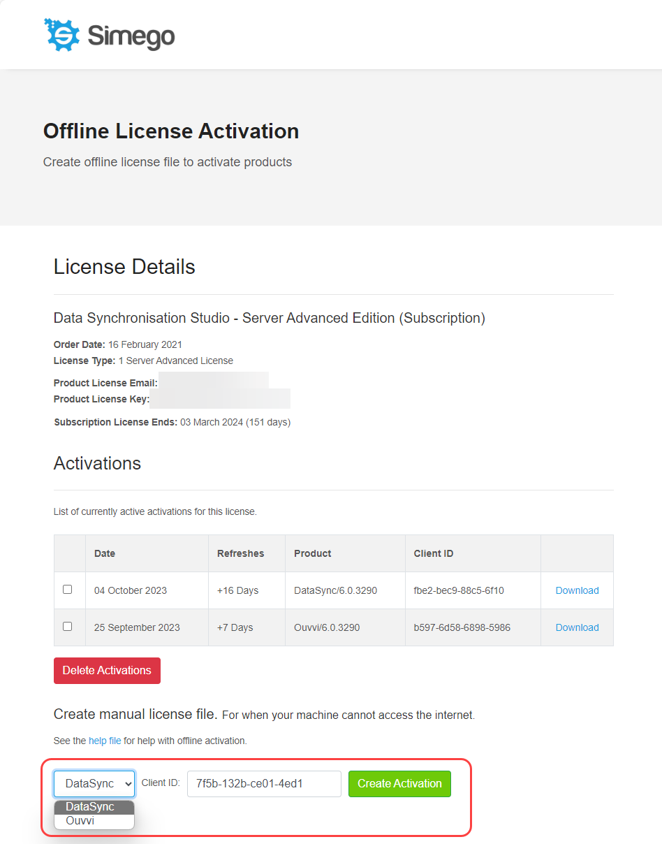 Create License File