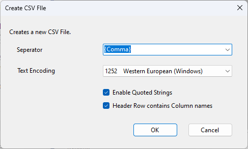 CSV Properties