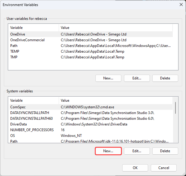 Environment Variables