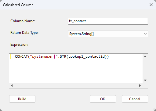 Calculated Column - Contact Format