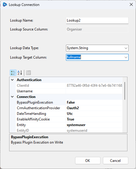 Lookup Format - System User