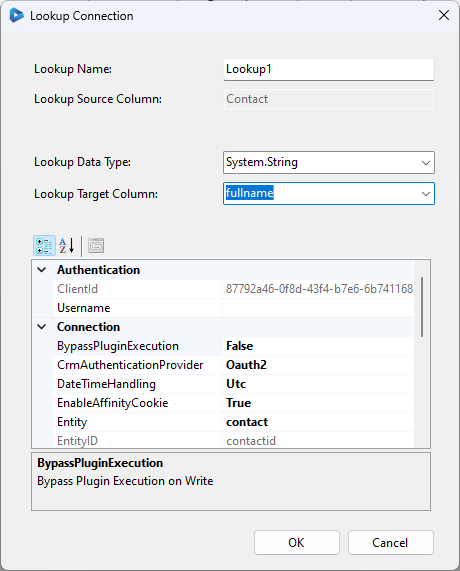 Contact Lookup Config