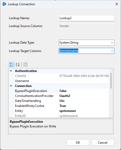 System User Lookup Config