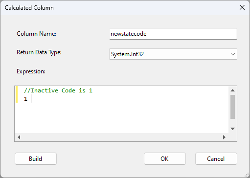 State Code Calculated Column