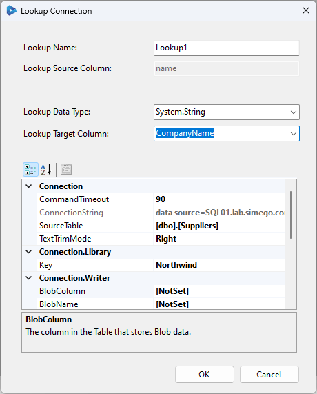 Lookup Configuration