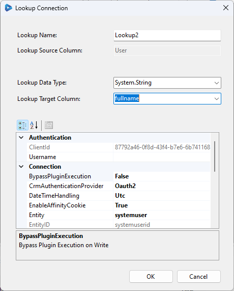 System User Lookup Config