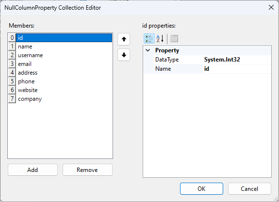 Empty Data Source Column ID