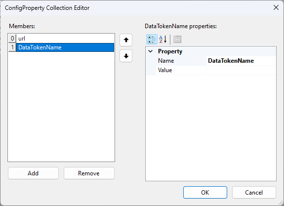 Empty Data Source Property DataToken