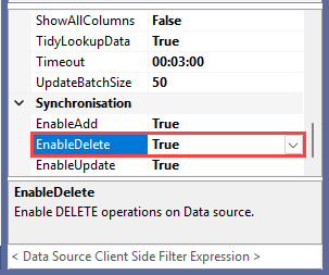 Enable Deletes