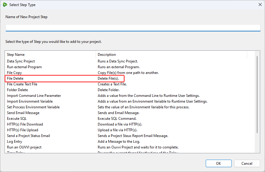 Delete File Step