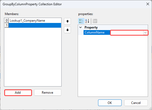 Add Group By Column