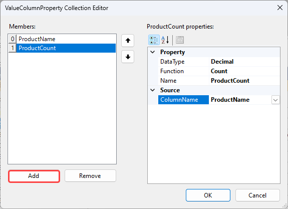 Add New Value Column