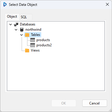 MySQL select table