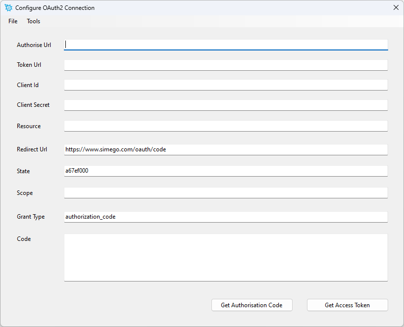 OAuth2 Configuration