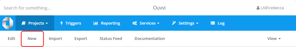 Create New Ouvvi Project