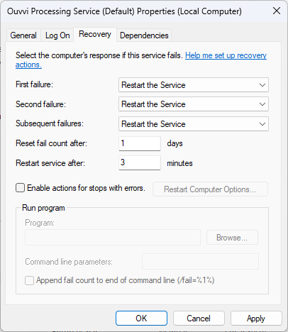 Config Service Restart