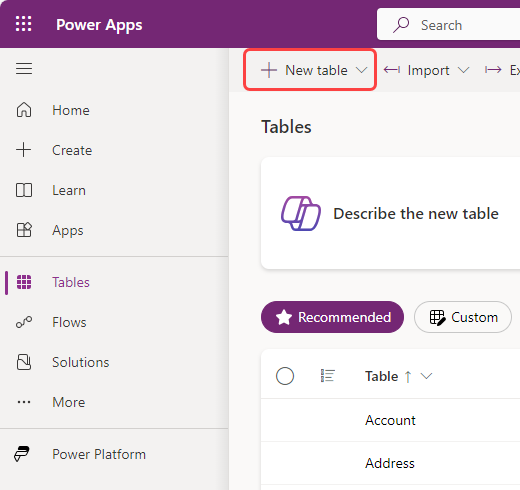 Create a Custom Entity in Dynamics