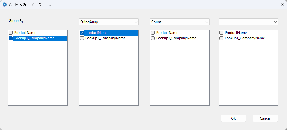 Grouping Options