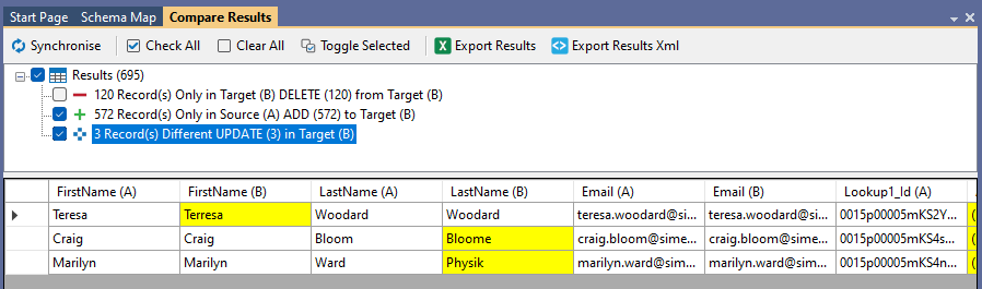 Update Results