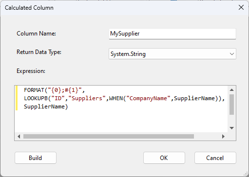 Calculated Column Lookup and Format Function