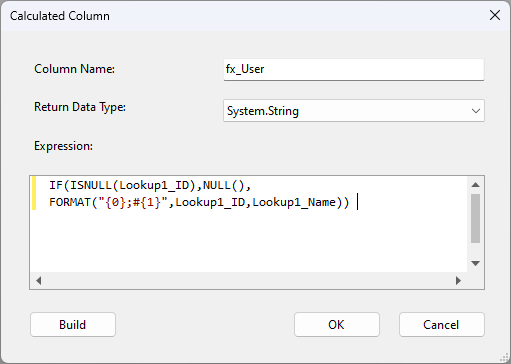 Calculated Column Format Nulls