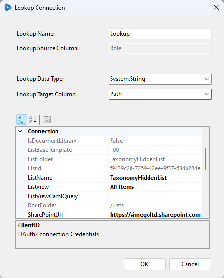 Managed Metadata Lookup Config