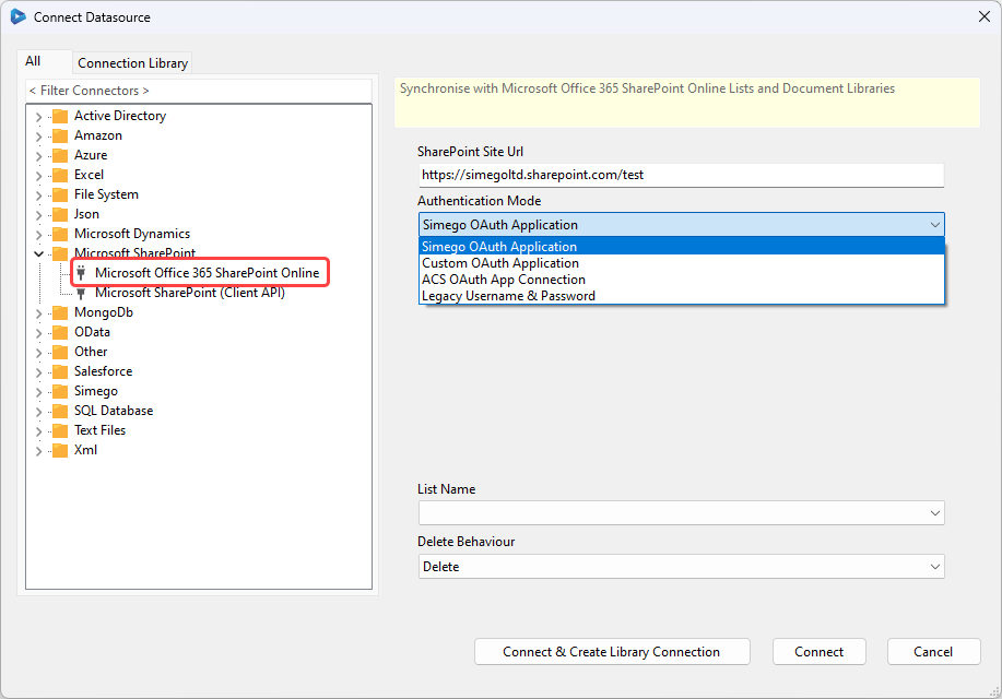 SharePoint Online Options