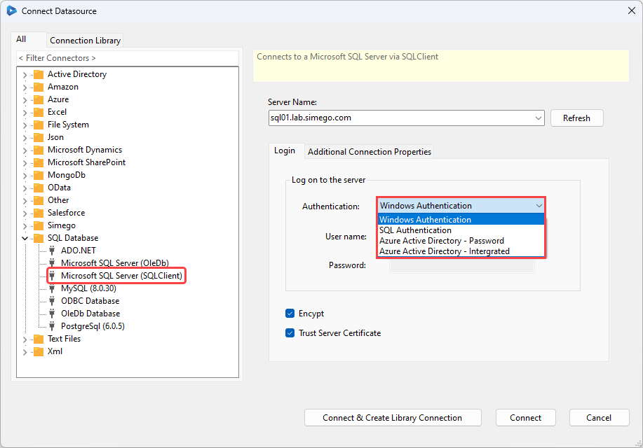 Authentication Options