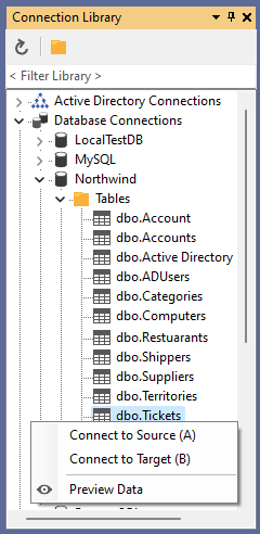 Connect to Tickets Table