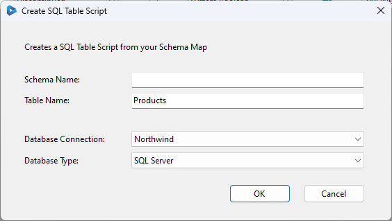 Generate Script Connection