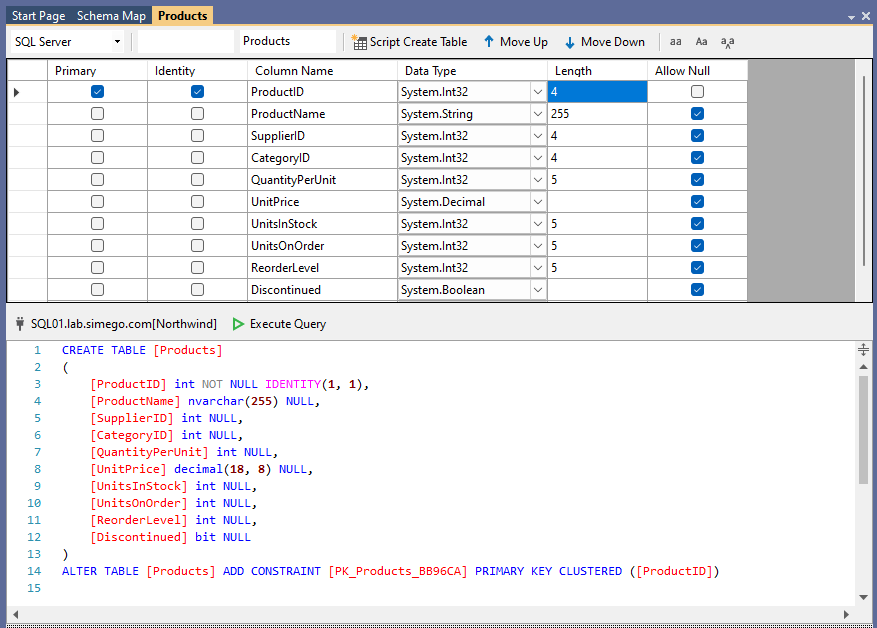 Script Generated - SQL Server