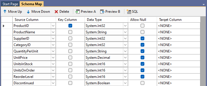 Create List Schema