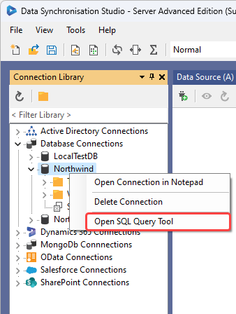 SQL Query Tool Shortcut