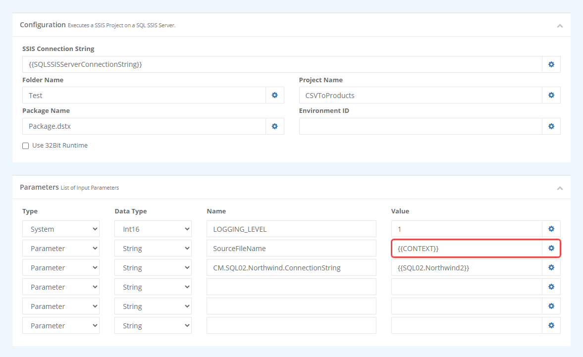 Ouvvi SSIS Configuration