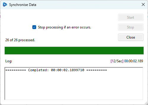 Sync Complete