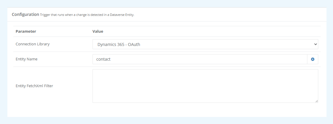 Dataverse Trigger Dataverse Trigger