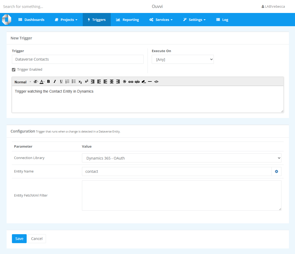Connection Configuration Connection Configuration